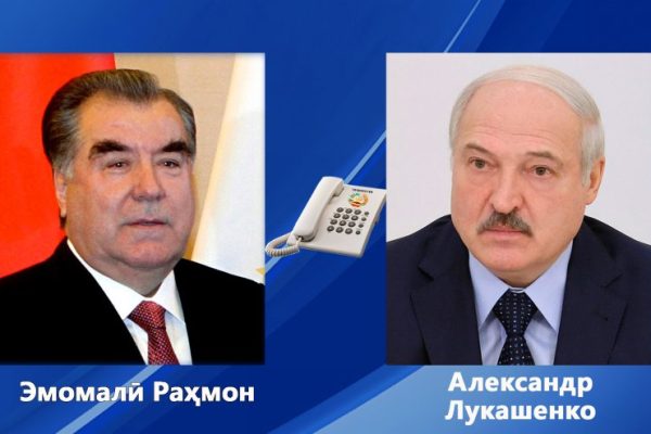 Президенти Ҷумҳурии Тоҷикистон Эмомалӣ Раҳмон бо Президенти Ҷумҳурии Беларус Александр Лукашенко суҳбати телефонӣ анҷом доданд